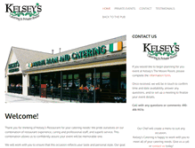 Tablet Screenshot of kelseyscatering.com